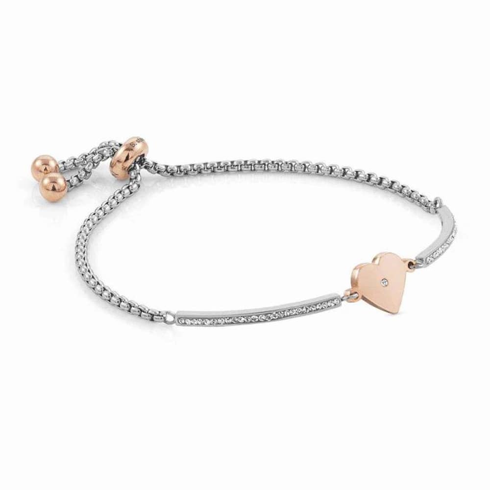 Macys Heart Tag Paperclip Link Toggle Bracelet in 10k Gold  Macys